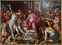 Η Ανάσταση του Λαζάρου, περί το 1600, ο μεγαλύτερος πίνακάς του διαστάσεων 158 x 208 εκ. , Λιλ