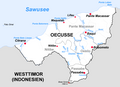 Städte und Flüsse von Oecusse