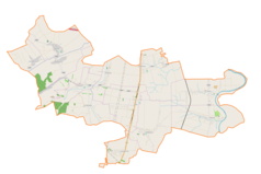 Mapa konturowa gminy Orły, w centrum znajduje się punkt z opisem „Drohojów”