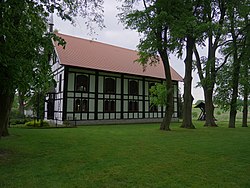 Die Kirche in Kraplewo (Kraplau)