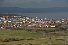 Blick vom Naish Hill auf Portishead