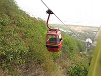 Ropeway car at Kailasagiri.