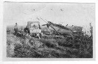 The remains of the plane, 1929