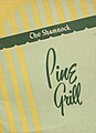 The Shamrock Hotel, The Pine Grill menu cover (circa 1949–1975)