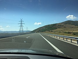 Ο Αυτοκινητόδρομος Κεντρικής Ελλάδας στο ύψος της Ξυνιάδας, 2019