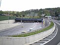 Tunnelmund und Mautstelle in Rueil-Malmaison