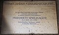 Berlin-Charlottenburg, Berliner Gedenktafel für Friedrich Spielhagen