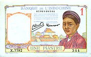 1 piastre (Indochina), 1930s