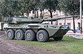 B-1 Centauro, autoblindo/cacciacarri 8x8 con 300 esemplari in servizio sui 400 acquistati. Impiega un cannone 105/52 mm Oto Melara come armamento primario e due mitragliatrici da 7,62 mm (una coassiale e una per uso antiaereo) e 2 lanciafumogeni quadrupli, viene impiegato nei reparti di cavalleria.[32]