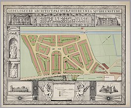 Bouwplan Bosch en Vaart van P. Kuiper Jr. (anno 1900)