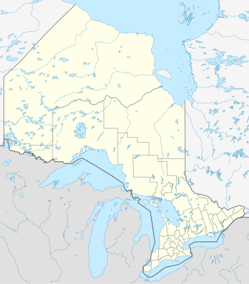 Harta de localizare Canada Ontario