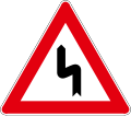 A05-2 Double curve, first to the left