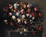 Juan de Arellano: Korb mit Blumen, 1671, Museo de Bellas Artes de Bilbao