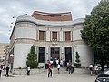 Former National Bank building in Korçë, converted into BKT branch