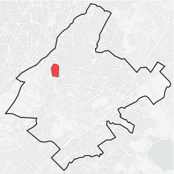 Location within municipality of Athens