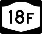 Straßenschild der New York State Route 18F