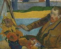Paul Gauguin, The Painter of Sunflowers, Portrait of Vincent van Gogh, 1888