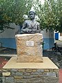 ριγητ Statue Ioannis Malahias'un heykeli, İkarya isyanının lideri; Agios Kirikos, İkarya