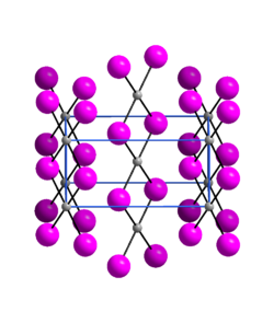 Strukturformel von Palladium(II)-iodid