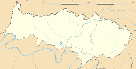 Mapa konturowa Doliny Oise