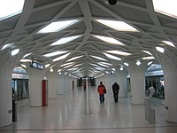 Each of the four original stations on the Olympic Branch Line (Line 8) has a unique interior decor style. (Pictured: Forest Park South Gate)