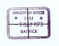 United Kingdom denied/cancelled entry stamp