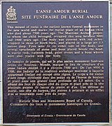 Burial mound plaque