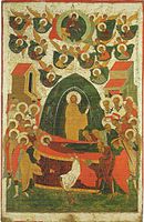 Russian icon, early 16th century