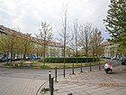 Blick in den Ballonplatz von der Pfannschmidtstraße aus.