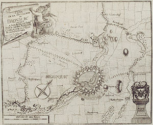 Historische Landkarte um 1714–1750