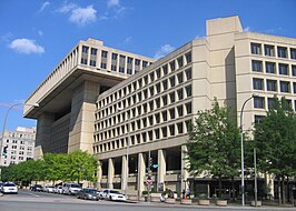 Het J. Edgar Hoover Building, hoofdkwartier van de FBI