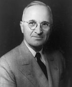 Senator Harry S. Truman uit Missouri Democratische Partij