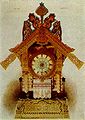 9. Die Hütte auf Hühnerfüßen, Entwurf für eine Uhr in Form der Hütte der Baba Jaga von Viktor Hartmann