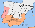 Almohad Caliphate (1121–1269 AD) in 1157 AD.