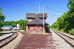 Former B&O train station in Midland