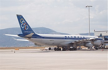 Αεροσκάφος Airbus A340-313-X (SX-DFC) της Olympic Airways.