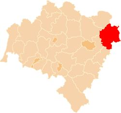 Location within the voivodeship