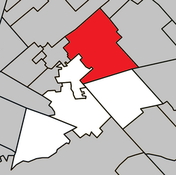 Location within La Rivière-du-Nord RCM