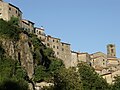 Ausblick vom Ortsdrittel Borgo nach Castello