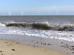 Scroby Sands and its Wind Farm