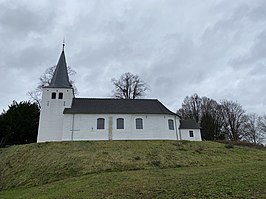 De Sint-Clemenskerk na de sloop van het klooster Huize Tieder (2022)