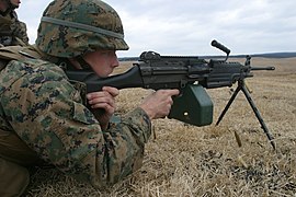 Gurtkasten angebracht an M249