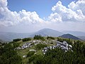 La vetta vista dalla cima del Hranisava.