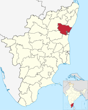 Positionskarte des Distrikts Viluppuram
