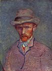 Gri Fötr Şapkalı Otoportre, Mart/Nisan 1887 Van Gogh Müzesi, Amsterdam (F296)