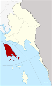 Amplasarea districtului în provincia Trat