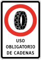 RO-8 Snow chains mandatory