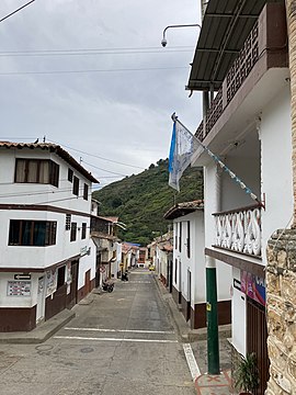 Straße in Aratoca
