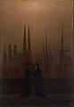 Caspar David Friedrich Nacht im Hafen (Schwestern) um 1818