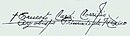 Ernesto Corripio y Ahumada's signature